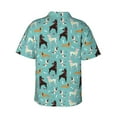 thumbnail image 3 of Haiem Cute Dog Printed Hawaiian Shirt for Men - Men’s Casual Beach Summer Shirts - Stretch Fabric with Modern Fit-Large, 3 of 9