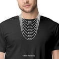 thumbnail image 6 of Sterling Silver 1.40MM Rope (Diamond Cut) Chain Necklace for Men and Women ( Unisex ), 16"-30", 6 of 7