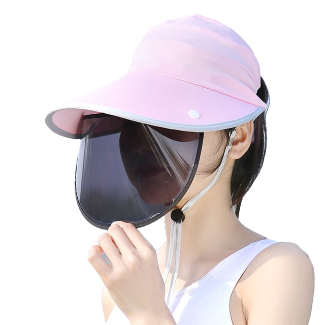 Sombrero para el sol plegable de ala ancha con cremallera, gorra para el cuello con bloqueo UV, sombrero para el sol de playa para verano al aire libre