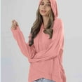 thumbnail image 5 of QUINDOS Womens Hoodies Tunic Sweatshirts Women Casual Long Sleeve Crew Neck Plain Pullover Tops, 5 of 6