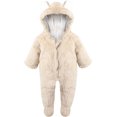 thumbnail image 1 of Newborn romper with bear motif with hood, 1 of 1