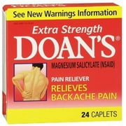 Doan's Extra Strength Pain Reliever, Caplets 24 ea (Pack of 3)