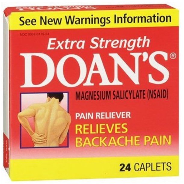 Doan S Extra Strength Pain Reliever Caplets 24 Ea Pack Of 6 Walmart Com Walmart Com