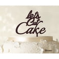 thumbnail image 1 of Lets Cut Cake Birthday Cake Topper Anniversary Cake Topper Color Option Available 5-7 Inches Wide, 1 of 1