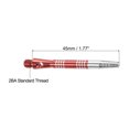 thumbnail image 2 of Uxcell 35mm Dart Shafts, 2BA Thread Aluminum Dart Stems - 3 Pack Red 45mm, 2 of 5
