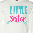 thumbnail image 4 of Inktastic Little Sister, Younger Sister, Arrow - Blue Pink Long Sleeve T-Shirt, 4 of 5