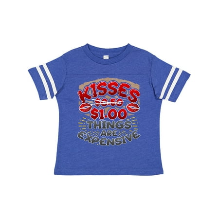

Inktastic Funny Valentines Day Kisses Joke Gift Toddler Boy or Toddler Girl T-Shirt