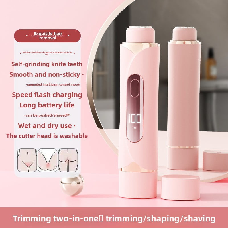 Private Area Shaver Electric Hair Trimmer for Men and Women, Special for Intimate Pubic Hair and Underarm Hair Removal Machine for Women