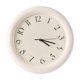 thumbnail image 1 of Reloj de pared colgante rústico silencioso decorativo reloj pequeño reloj redondo reloj de tiempo Blanco, 1 of 9