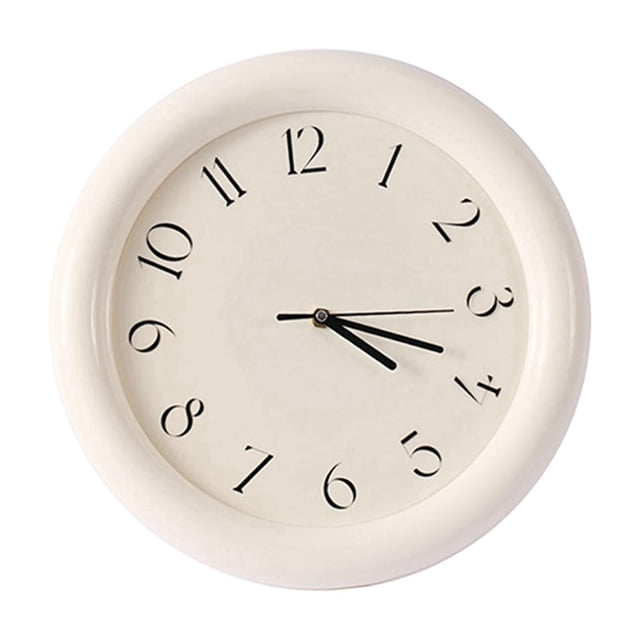 Reloj de pared Reloj pequeño que no hace Reloj decorativo moderno Reloj de tiempo redondo para el hogar Sala de estar Baño Cocina Decoración