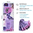 thumbnail image 2 of Purple Butterfly Flower Text Pattern Hot Yoga Mat Towel Non Slip for Hot Yoga - Quick-Drying Yoga Mat Cover with 4 Corner Pockets with Travel Bag - Hot Yoga Towel Non Slip 70"x26", 2 of 6