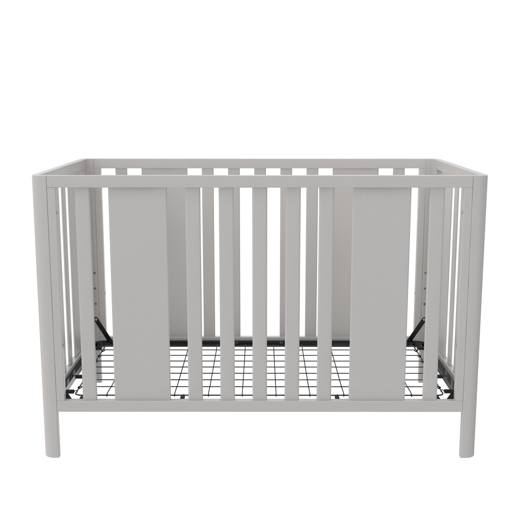 Little Seeds Crawford Curved Post 3-in-1 Crib, Sharkey Gray