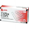 ACCO Smooth Standard Paper Clip, Jumbo, Silver, 100/Box