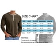 thumbnail image 6 of GENTS BLISS Crew Neck Henley Men Shirts Long Sleeve Shirts for Men Casual Color Block Tops, 6 of 6