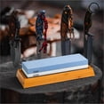 thumbnail image 6 of Premium Knife Sharpening Stone–Whetstone 1000/6000 Grit, Whetstone Knife Sharpener with NonSlip Base, Best Wet Stone Sharpening Kit, Angle Guide, 6 of 8