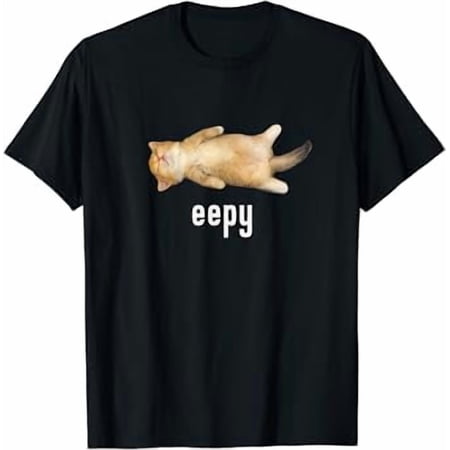 Eepy Cat, Silly Sleepy Cat Meme T-Shirt