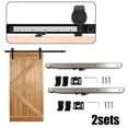 thumbnail image 4 of Greenne 2pc Silver Soft Close Mechanism For Damper Sliding Barn Door Hardware Track Kit, 4 of 6