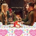 thumbnail image 4 of Xihbxyly Mantel de San Valentín con Estampado de Corazones Románticos, de Lino, Versátil para Fiestas, Ideal para Mesas de Comedor o de Té, Perfecto para San Valentín, Juego de 1 Pieza., 4 of 5