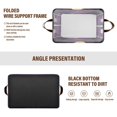 thumbnail image 6 of Yayeee Foldable Storage Basket for Shelves with Handles Set of 2 Waterproof Cloth Bins, Black Neon Road, 6 of 7