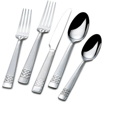 International Stainless Flatware - International Silver Carlisle 20-Piece Stainless Steel Flatware Set