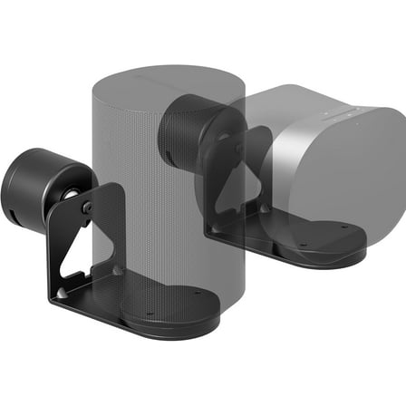 Adjustable Speaker Wall Mount for Sonos Era 100 and Era 300, Flexible Angle Adjustment, Surround Sound Speaker Wall Bracket Compatible with Sonos Era Speakers,1 Pair,Black