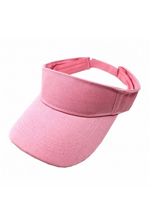 Adjustable Solid Color Sun Hat, Large Brim Outdoor Visor Hat, Leisure Sun Shade Cap, Unisex Lightweight Breathable Portable Headwear for Travel Outdoor Activity Vacation Universal Sun Hat,Pink