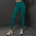 thumbnail image 4 of MKLEKYY Leggings deportivos para mujer, nuevos pantalones de yoga ajustados de punto sin costuras color melocotón para mujer, cintura alta y pantalones para correr y fitness 5038, 4 of 4