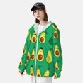thumbnail image 5 of Gaeub Cartoon Fruit 1 Men's and Women's UPF 50+ Long-Sleeved Sun Protection Clothing, Fishing Shirt Long Sleeve Zip - Large, 5 of 9