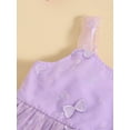 thumbnail image 4 of Bagilaanoe Newborn Outfits Baby Girl Rompers Dress 3D Butterfly Embroidery Sleeveless Bodysuits 3M 6M 9M 12M 18M Infant Patchwork A-line Tulle Dresses, 4 of 9