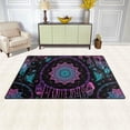 thumbnail image 3 of Coolnut Lightweight Soft Area Rugs 60 x 39 inch (5'x 3'3"), Feathers Moon Over Black Floor Mat for Kids Playing Room Hardwood Floor Living Room Nursery Rugs, 3 of 6