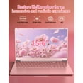 thumbnail image 4 of 15.6" Windows 11 Pro Laptop 1920*1080 IPS FHD Intel Celeron ADL-N5095 16GB RAM 1TB SSD Office 2024 Student Business Home Office Backlit Keyboard WiFi 5 BT 5.1 (RoseGold), 4 of 6