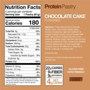 Legendary Chocolate Protein Pastry, Low Carb Snack Pack to Go 10 count