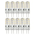 thumbnail image 1 of 10 bombillas LED G4 de silicona con base de dos pines, blanco cálido, 3000 K, 1,5 W, CA 220 V, 110 lm, repuesto para paisajismo., 1 of 14
