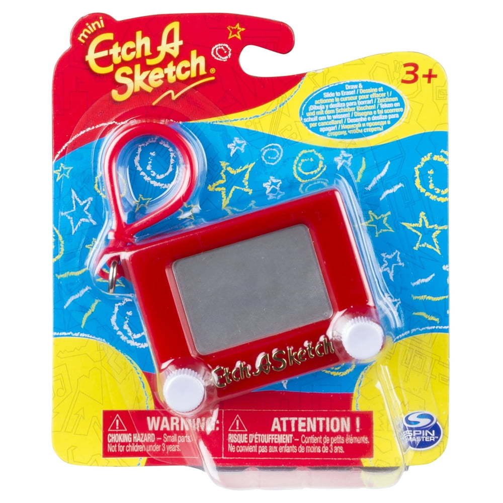 Mini Etch A Sketch With Carabiner Clip