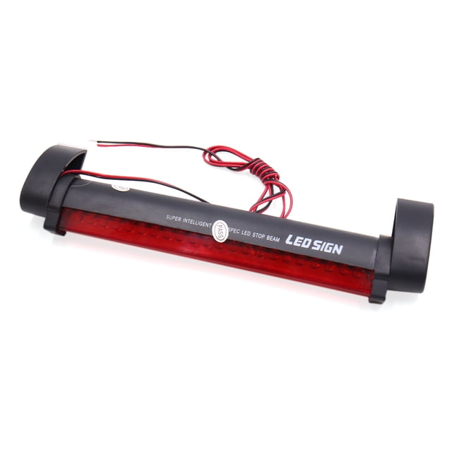 Vehículo Coche Lámpara Barra 24 Ledes Rojo Luz de Freno Tercera Stop Trasera 12V Montaje Alto