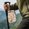 thumbnail image 4 of COEQINE Printed Crutch Bag Walking Cane Accesories Orange Wildflower Forearm Crutch Organizer Pouch, Elbow Crutch Bag, 2 Pockets, Organize Daily Essentials, for Elderly, 4 of 7