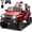 Red-1, variant on POVANLI 24V 2 Seater Ride on Toys for Kids, Electric Truck w/Remote Control, 20.28" Wide Seat, 2x200W Motor, 5 Mph Max Speed, Bluetooth, MP3, Belts, Lights, Power Car Wheels for Boys and Girls,Purple