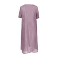thumbnail image 5 of CHOK Robes d'Été pour Femmes Fluides Élégantes Imprimé Floral Grande Taille Robe Maxi Sans Manches et Paréos en Chiffon Ensemble Deux Pièces, 5 of 5