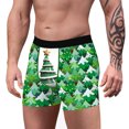 thumbnail image 5 of Odeerbi Rollback Mens Underwear Seamless Boxer Briefs Christmas Digital Printing Breathable Close Fitting Underpants Comfortable Boxers Green, 5 of 7