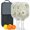 White-1, variant on Pickleball Paddles Set Of 2, Fiberglass Surface, Daisy Floral Print, 4 Balls & Bag
