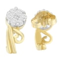thumbnail image 3 of 14K Yellow Gold 1/2ct. TDW Round-cut Diamond Earrings (I-J,SI2-I1), 3 of 5
