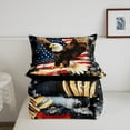 thumbnail image 5 of Erosebridal American Flag Print Bedding Comforter Set, Eagle Down Comforter, Watercolor Decor, Lightweight, 5 of 7