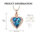thumbnail image 2 of Cremation Jewelry Angel Wing Heart Urn Necklace for Ashes for Women Memorial Human Pet Ashes Pendant, 2 of 7