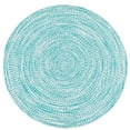 thumbnail image 1 of Colonial Mills Rug KA88R072X072 Kaari Tweed Round Braided Rug  Aqua - 6 ft., 1 of 1