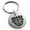 Silver, variant on Stainless Steel Aztec Warrior Mask Rune Engraved Small Medallion Circle Charm Keychain Keyring