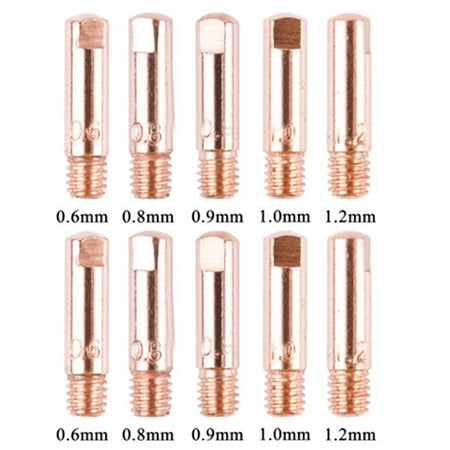 

10Pcs Mb15 15Ak Contact Tip Welding Nozzles M6 Welding Torch Power Nozzle