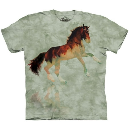 Water Stallion T-shirt - The Mountain Men's Forest Stallion T-shirt Green