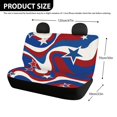 thumbnail image 4 of Psesaysky 4th of July Car Back Seat Covers for Auto Interior Automotive, Retro Patriotic Star 2 Pack Car Rear Seat Protectors Protects Against Dirt Easy to Install, 4 of 4