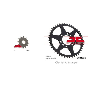 JT Front & Rear Steel Sprocket Kit for ATV/UTV SUZUKI LT250R N/P QuadRacer 1992-1993