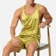 thumbnail image 5 of Camiseta de tirantes de cuello redondo para hombre, de color liso, holgada, deportiva, de fitness, con tirantes finos que absorbe el sudor, en forma de H, de nailon., 5 of 5